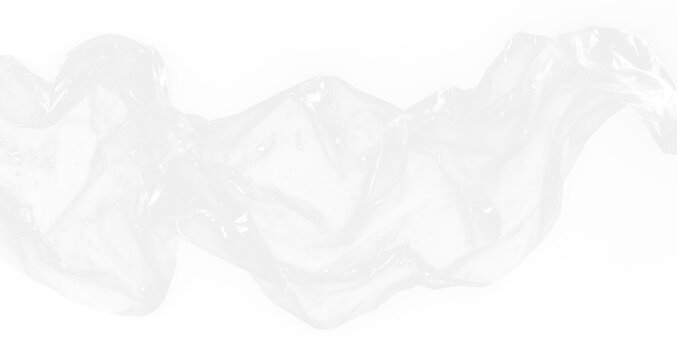 Transparent stretch wrap texture with realistic wrinkle effect PNG