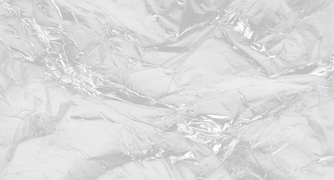 Transparent plastic sheet texture with reflective crumple overlay PNG