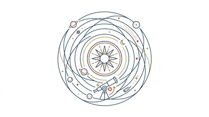 Cosmic Orrery Celestial Sphere Telescope. © Ramdani
