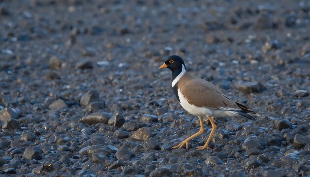 Northern Lapwing Vanellus Vanellus in Lower Saxony Germany Elegant Wading Bird Wildlife Nature Photography Wetland Scene