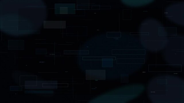 Futuristic Blue HUD Data Interface Background