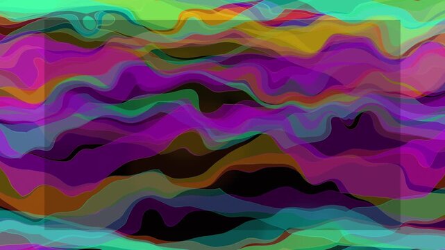Iridescent Liquid Metal Abstract Wave Background