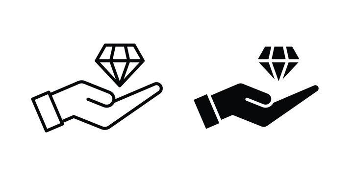 Value Proposition icon on white background, simple icons.