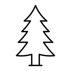 Obraz premium Minimalist camping icon in black and white. Clean vector symbol representing outdoor travel, hiking and adventure for UI and nature design.
