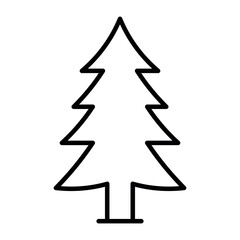 Fototapeta premium Minimalist camping icon in black and white. Clean vector symbol representing outdoor travel, hiking and adventure for UI and nature design.