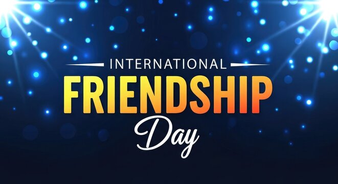 International friendship day celebration background