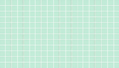 Pale Mint Green Tiled Geometric Background with White Grid Lines Clean Pattern