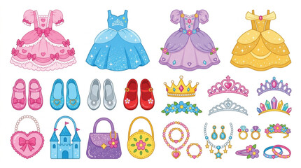 set of princess accessories © sadia