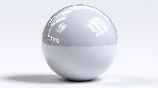 Modern LED light bulb with spherical design and frosted diffuser on white background. Energy-saving lighting, smart home tech, and contemporary interior illumination concept.