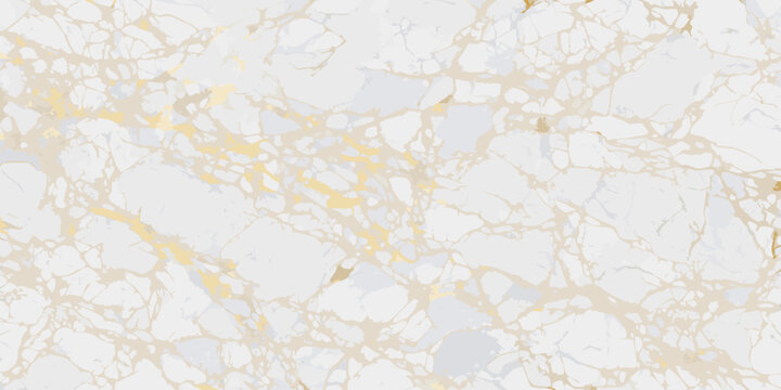 white and gold marble texture abstract flowing vein pattern background