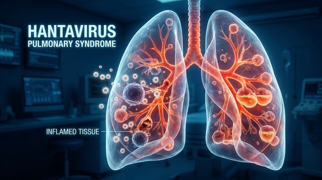 Hantavirus Pulmonary Syndrome Inflamed Lung Tissue