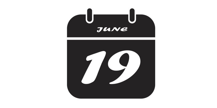 Complete set of minimalist calendar icons featuring daily dates from 1 to 31 for the months of June 2026