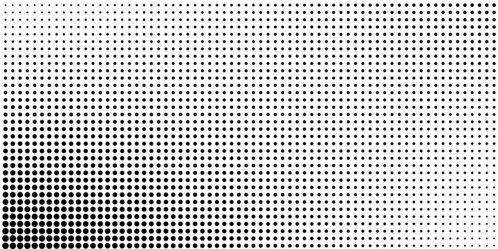 Grunge halftone gradient background. Faded grit noise texture. White and black sand wallpaper. Retro pixelated backdrop. Anime or manga style comic overlay. Vector graphic design textured template