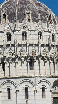 Traditional Italian breakfast with croissant and espresso enjoyed near the Leaning Tower of Pisa