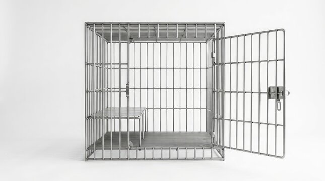 World day against trafficking in persons empty metal cage symbolizing human trafficking and exploitation