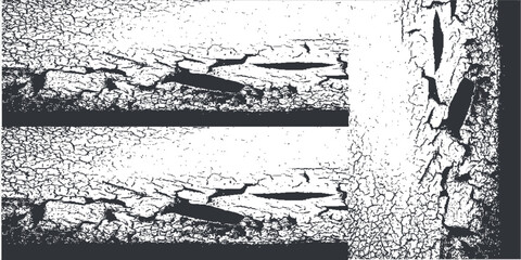 Fototapeta premium .Vector black and white halftone gradient banner, texture template made of lines, grunge graphic backdrop, texture vector background template.