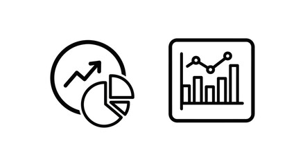 Obraz premium Conversion rate and conversion metrics icons with conversion analytics statistics business performance progress increase dashboard analysis illustration minimalist marketing