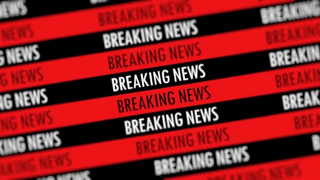 BREAKING NEWS TITLE WITH TYPOGRAPHY ANIMATION