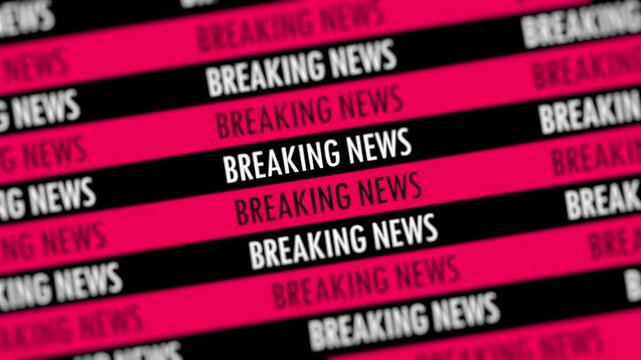 BREAKING NEWS TITLE WITH TYPOGRAPHY ANIMATION