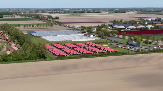 Aerial Drone View of AZC Luttelgeest