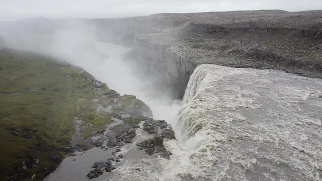 Calls Loch Shot on Dettifoss Waterfall Iceland