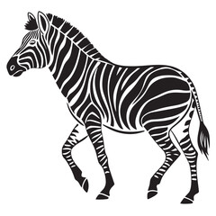 Obraz premium Zebra vector style image. Zebra illustration 