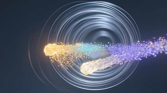 Modal Dispersion in Multimode Optical Fiber Showing Colored Light Pulse Broadening During High Speed Data Transmission