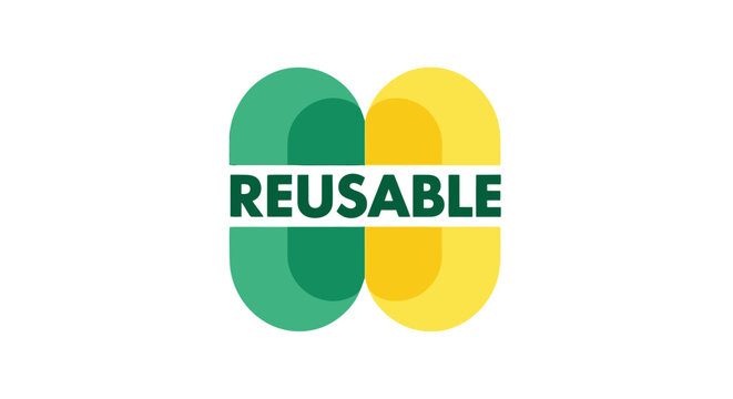 Innovative Reusable Product Sign Emphasizing Sustainability and Environmental Responsibility in Modern Design