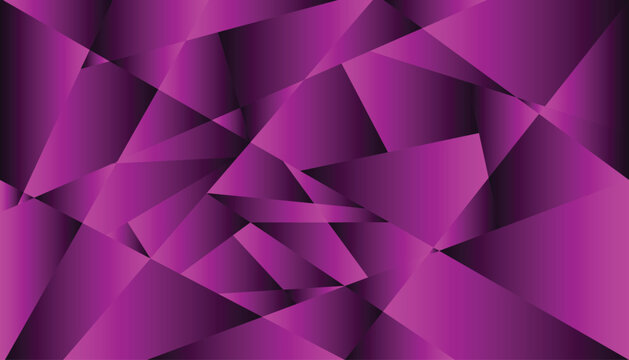 Luxury Purple Geometric Low Poly Abstract Background Banner