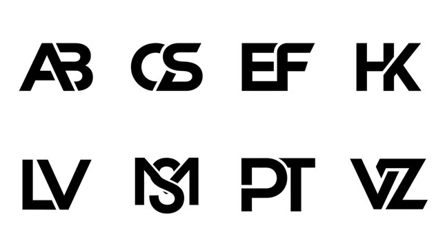 Black letters on white background.