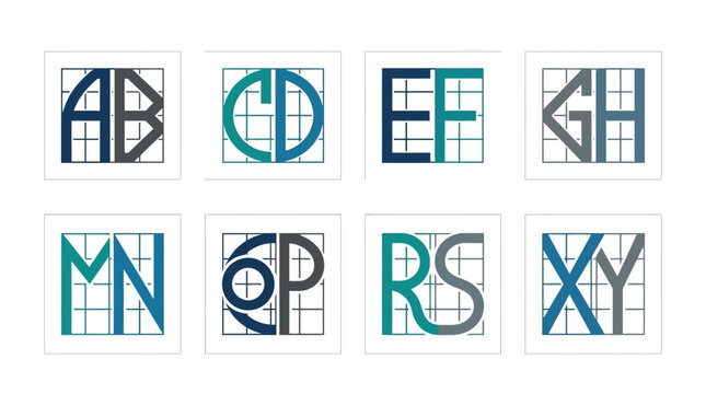 Letters and Alphabet Characters Design.