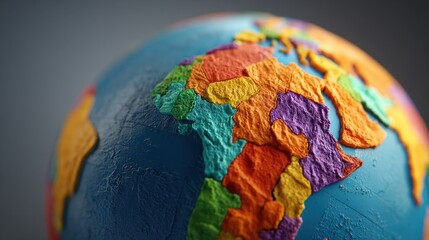 Fototapeta premium Global Brand Localization Concept: Adapting a global brand’s messaging and offerings to align with local cultures, preferences, and market dynamics. 