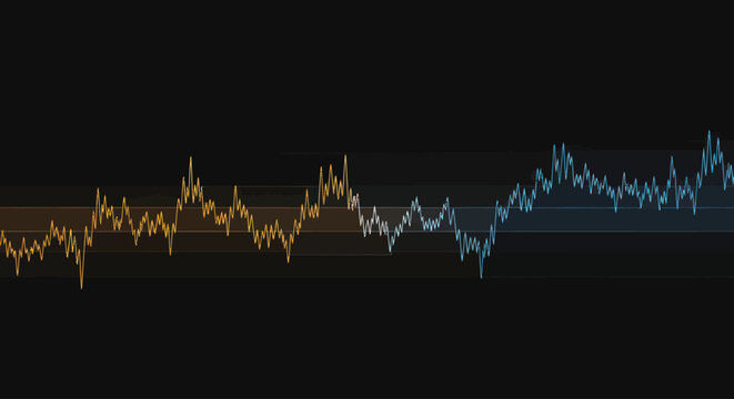 Audio Waveform Data Visualization Vector