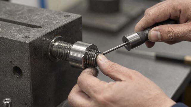 Precision Machining Process for Screw Thread Adjustment