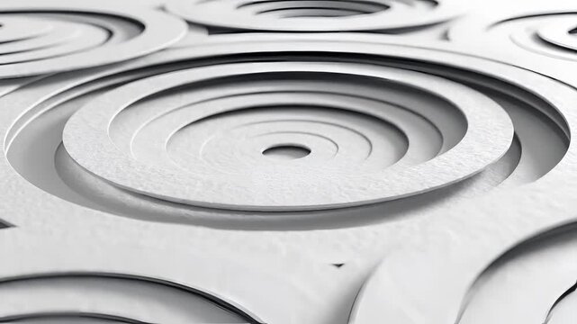 Abstract Concentric Circles Pattern Background Animation.