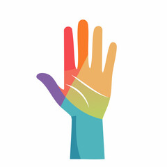 Obraz premium Colorful Hand Illustration