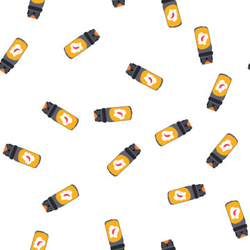 pattern pepper spray bottle showing illustration of a chili pepper, symbolizing a non lethal defense mechanism for personal security and protecting oneself in an emergency situation