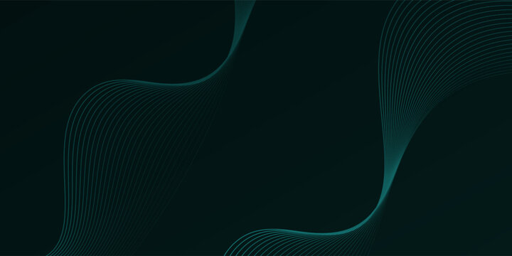 Dark abstract background with glowing wave. Shiny moving lines design  gradient elegant opacity