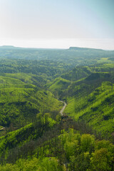 Fototapeta premium Scenic landscape view of Czech Switzerland National Park in Czech Republic, Europe travel destination and nature concept