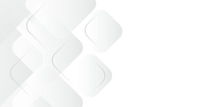 Modern elegant white gray banner background with creative design and shiny lines.Abstract white and grey triangle overlay texture background.white and grey glossy squares abstract tech banner design.