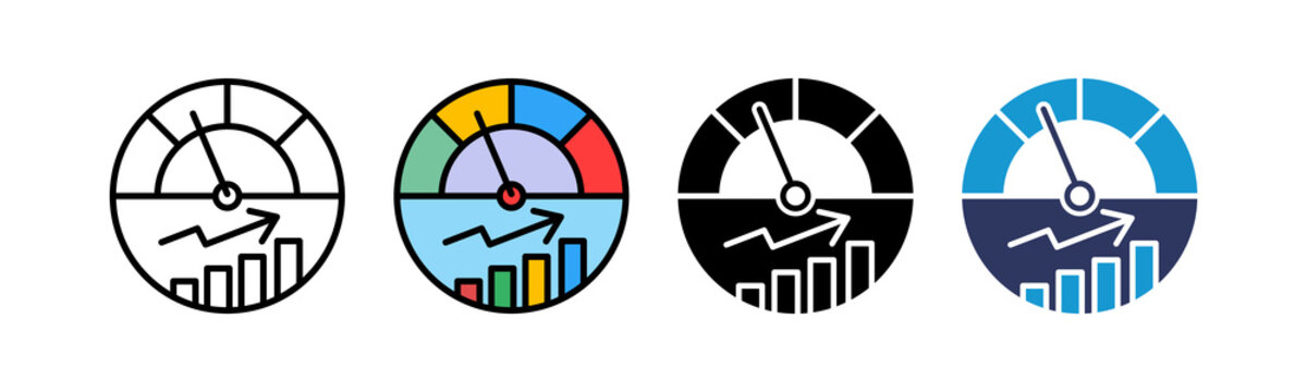 Kpi Metrics multiple icon