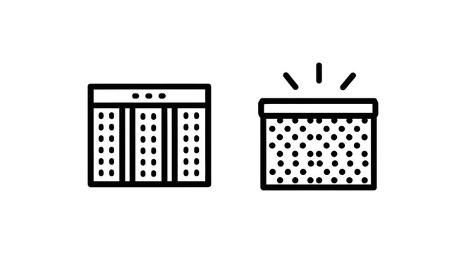 Smart fabric and wearable technology icons illustrating led embedded material and illuminated light-up textile design with technology wearable electronics clothing illumination material