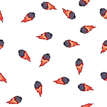 pattern night falling meteor cartoon. star astronomy, universe cosmos, sky galaxy night falling meteor sign vector
