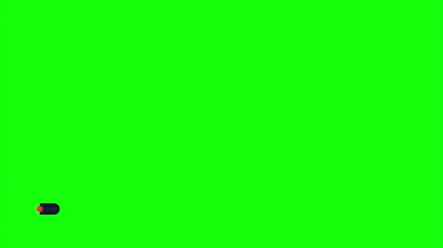 Social Media Lower Third Banner with Profile Icon Modern Minimalist Motion Graphic Green Screen Chroma Key Overlay for Content Creation