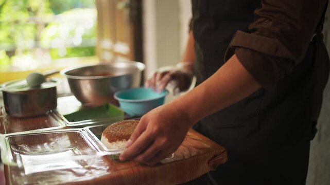 Served on Songkolo Traditional Makassar Dish