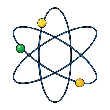 Illustration of a lithium atom with protons, neutrons, and orbiting electrons. A clean science design ideal for chemistry lessons, textbooks, posters, and education.
