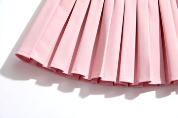 Fototapeta premium Pink pleated skirt closeup