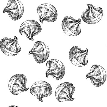 seamless pattern pesto sauce hand drawn. b chamel chimichurri, teriyaki soy, barbecue marinara pesto sauce black sketch illustration