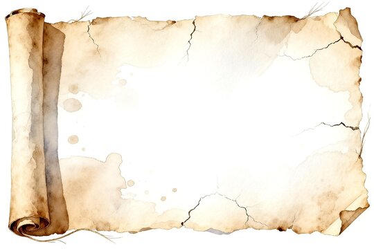 Ancient scroll with aged paper texture