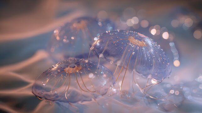 creamy bokeh background, ray tracing reflections, extremely detailed, foggy atmosphere, Holographic Liquid Chrome concept, illuminated by soft umbrella diffusion, monochromatic blue, linear